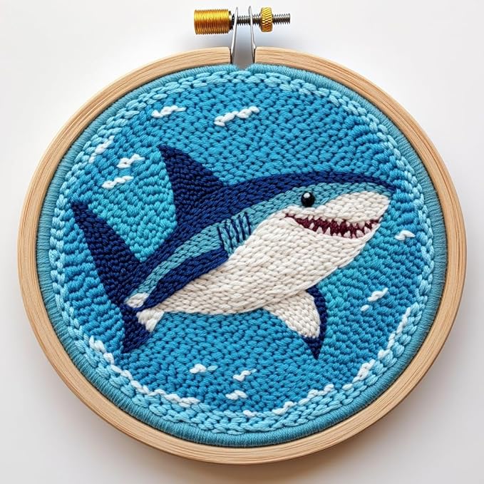DIY Punch Needle Kits Sea Shark by Unknown