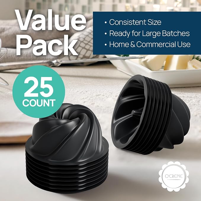 O'Creme Bakeable Plastic Mini Swirl Cake Pan, Baking Pan - Image 2