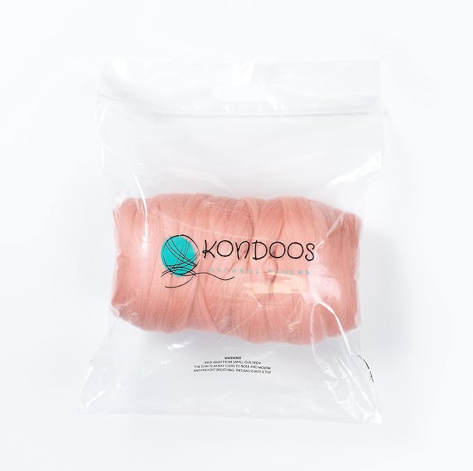 Colored Natural Wool roving, 1 lb. Best Wool - Image 3