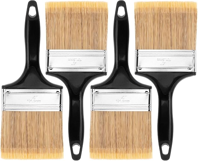 Bates- Paint Brushes, 4 Pack, Flat Paint Brushes | by BatesChoice