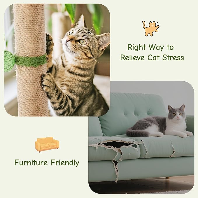 DUMOS Small 33inch Cat Scratching Post - Image 4