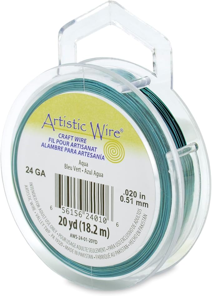 Artistic Wire, 24 Gauge Tarnish Resistant Colored Copper Craft Wire, 20 yd by Unknown