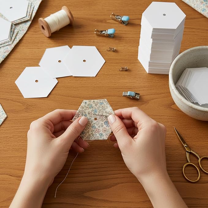 408 PCS 1.5" Paper Piecing for Quilting DIY Patchwork Sewing Crafts for DIY - Image 7