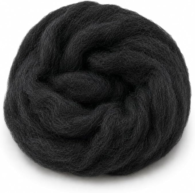 Woolbuddy Core Wool 8oz for Needle Felting, Handmade Wool Roving for Needle - Image 2