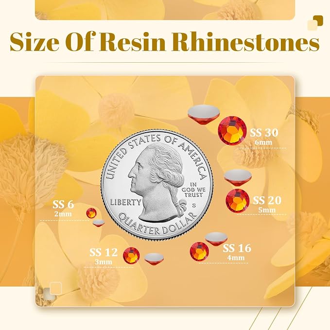 6000PCS 4mm Resin Rhinestones Bulk - Image 3