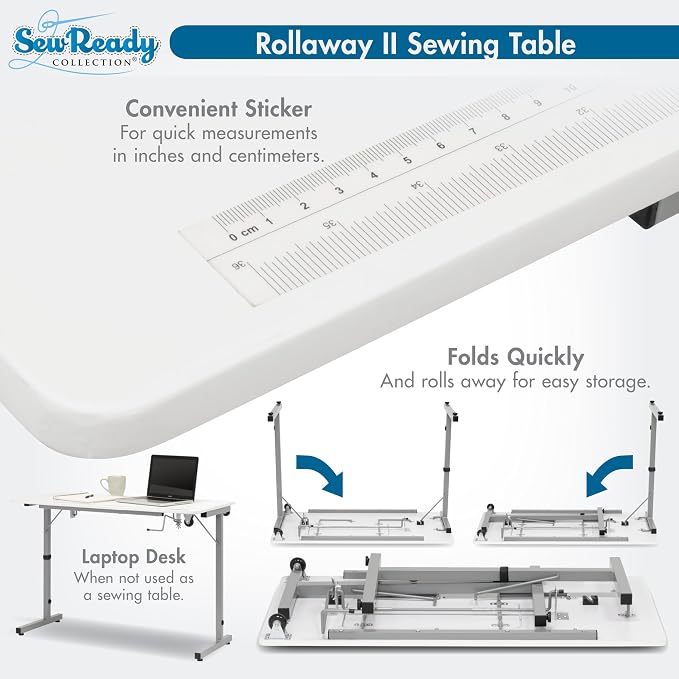 Sew Ready Portable Sewing Table, Computer or Office Desk - Image 5