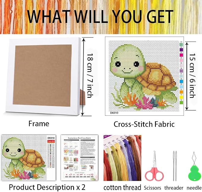 VIGEGU Turtle Cross Stitch Kits - Image 3