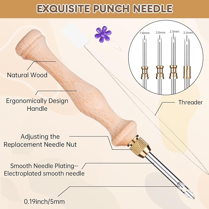 Cheloment 2 Sets of Punch Needle Kit - Image 2