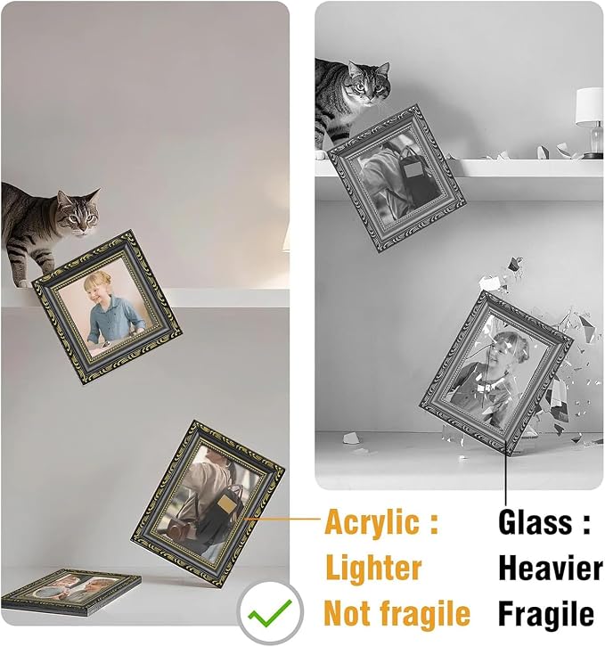 6×8 Picture Frame Gold - Image 3