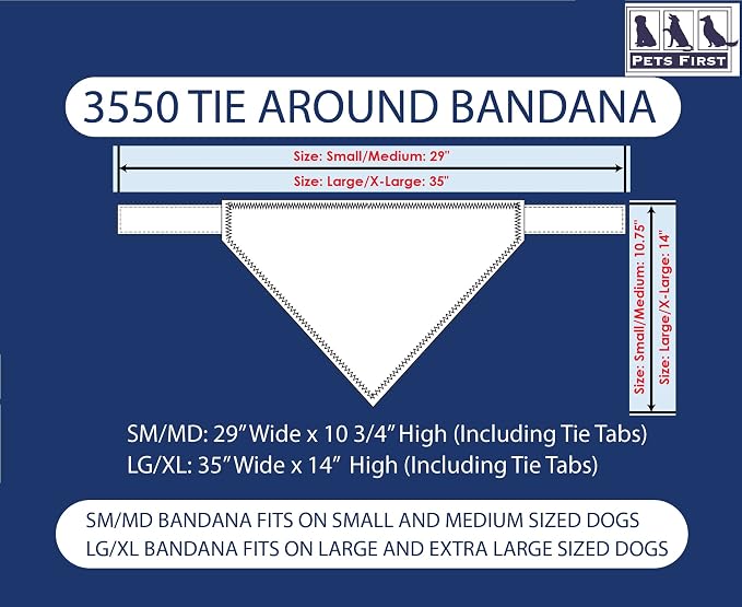 Pets First NBA Dallas Mavericks TIE Bandana, Size Small/Medium. Dog Bandana - Image 4