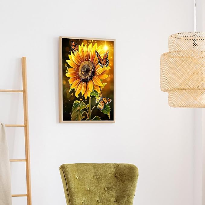 Naykow Diamond Painting Drills Sunflower Diamond Painting Sunflower Diamond Art - Image 4