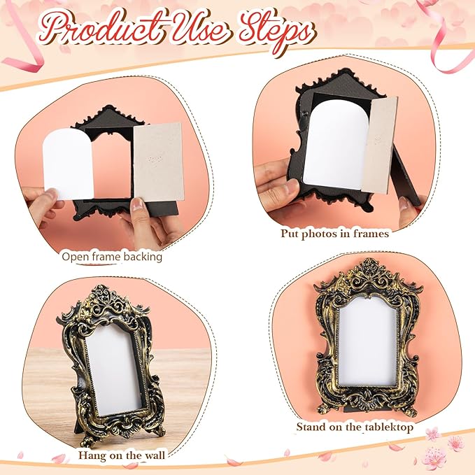 Maitys 5 Pcs Mini Picture Vintage Frames - Image 6