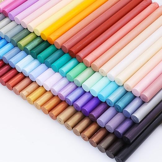 Pearl Purple Wax Seal Sticks, 30pcs Sealing Wax Sticks, HOSEALING Glue Gun Wax Seal Sticks for Wax Seal Stamp, Premium Sealing Wax for Wedding Invitations, Letter, Envelope (Mini Size)