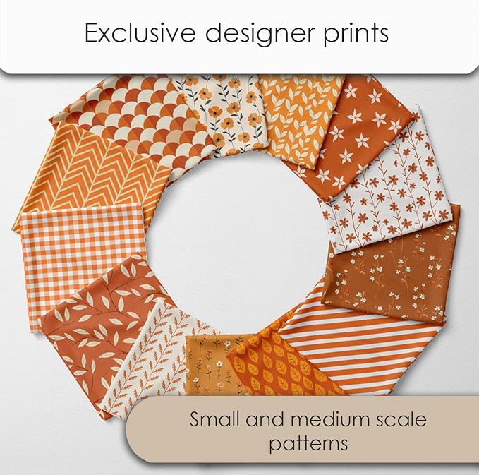 Cotton Satin Patchwork Fabric Panel – 35 Designs, 20×20 cm Squares, Single - Image 3