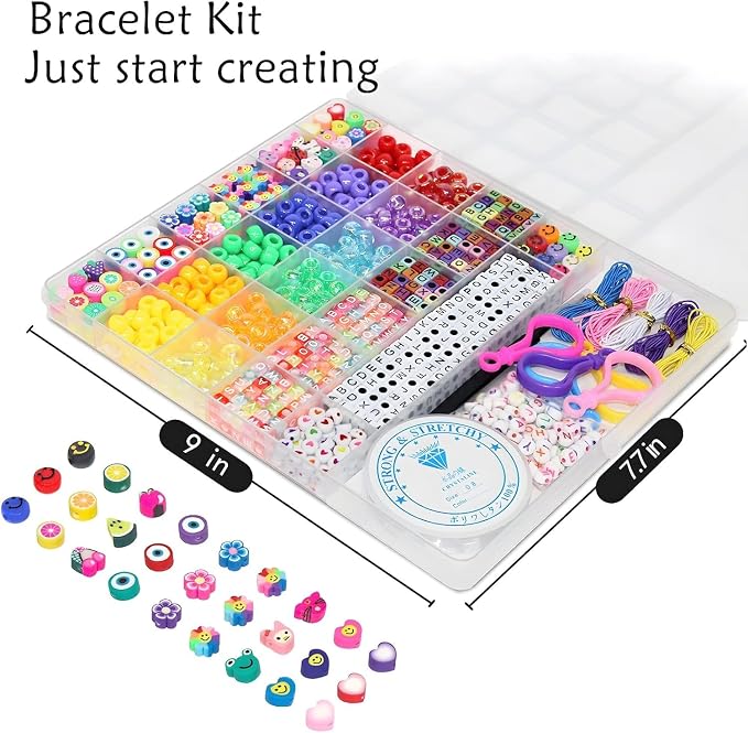 LIS HEGENSA Pony Beads Bulk, Kandi Kit - Image 2