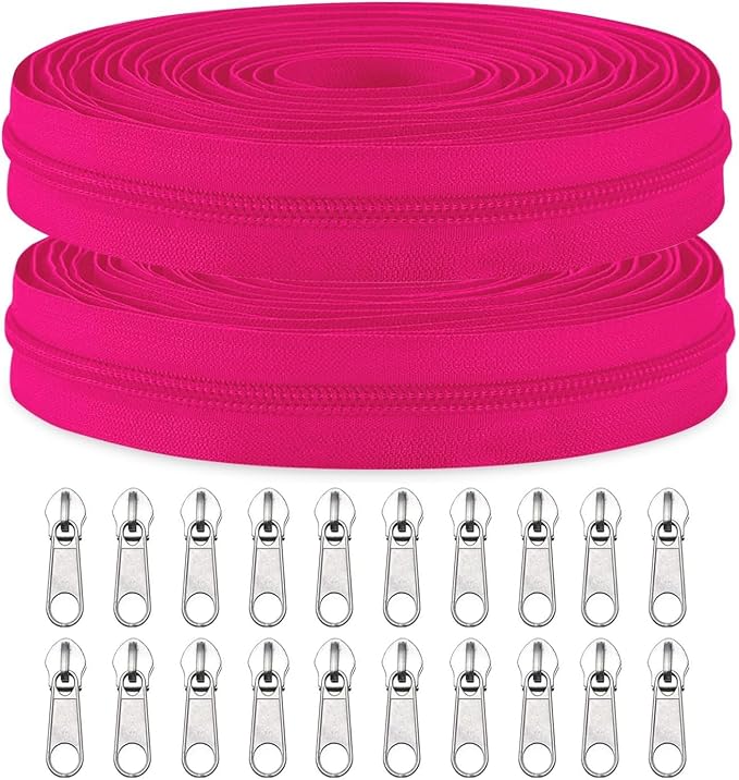 Sawoake #3 Nylon Coil Zippers by The Yard Bulk 10 Yards by Zipper