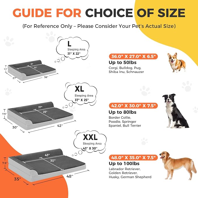 Dog Bed Large Sized Dogs, Orthopedic Dog Bed - Image 4