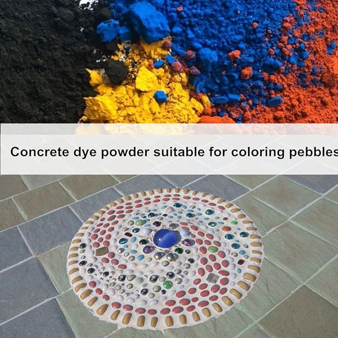 GOODTAKE Concrete Pigment, Dark Grey Iron Oxide Pigment Powder, Concrete Cement Dye Color for Pastel Tile Cement Mortar Grout (Dark Grey, 20 oz)