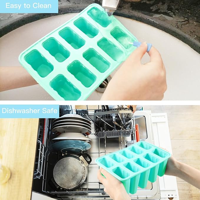 Popsicles Molds, 10 Pieces Silicone Ice Pop Molds - Image 5