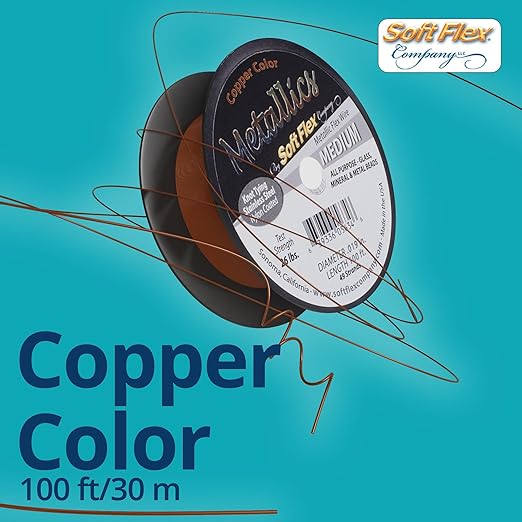 Soft Flex 49 Strand Beading Wire - Medium 0.19 Diameter - 100 Feet Nylon Design Wire