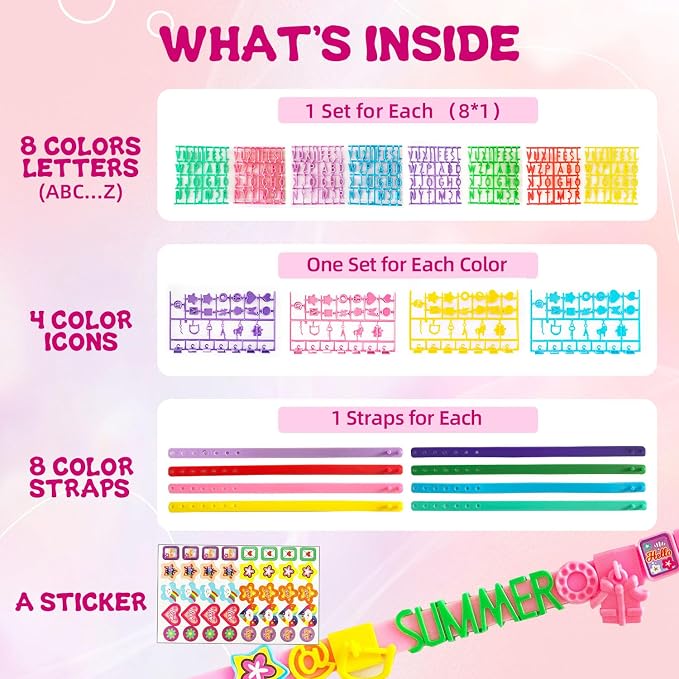 Art & Craft Kits for Kids, Birthday Gifts Friendship Bracelet Making Kit for - Image 4