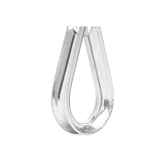 Heavy Duty Stainless Steel Thimbles for 3/4” Cables, T316 Marine Grade – Lot of 25