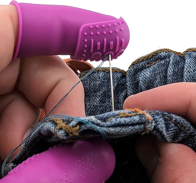 Hand Sewing Complete Kit | Featuring THIK-Grip Thimble [3 Sizes] | Including Needles (105) - Fabric Clips (10) - Pins (100) & Many More Supplies