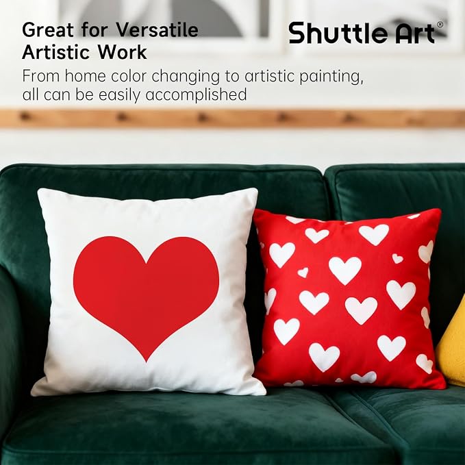 Shuttle Art Red Fabric Paint, 16.9 oz Permanent Fabric Paint - Image 5
