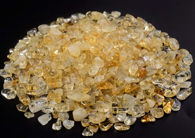 Natural Chip Stone Beads Citrine 5-8mm About 400 Pieces Irregular Gemstones - Image 2