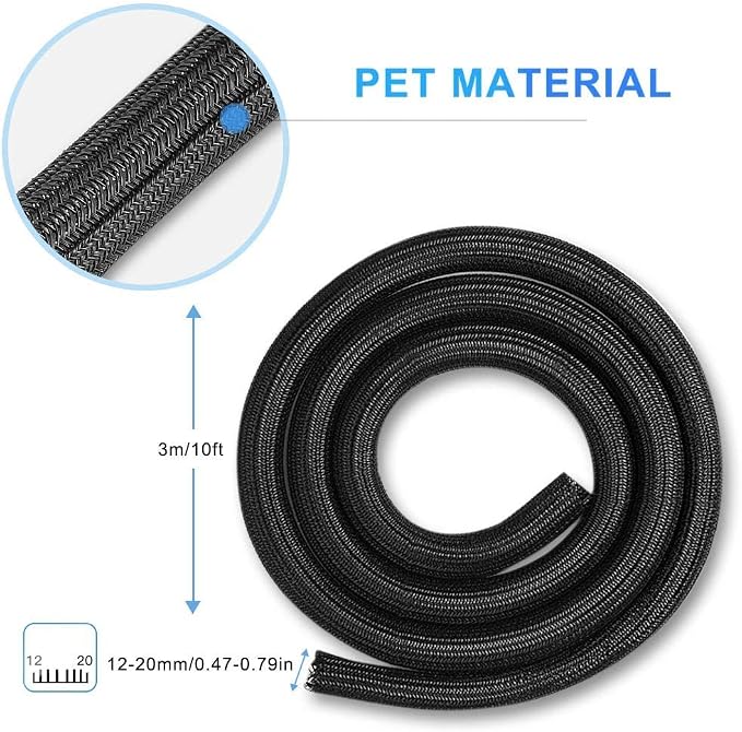 AGPTEK Cable Sleeve, 10ft - Image 9