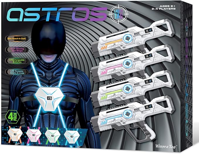 Laser Tag Rechargeable, Lazer Tag Guns for Kids Gifts for Teens & Adults, Family Games and Teenage Group Activity Outdoor Cool Toy, Ages for 8 9 10 11 12+ Years Old Boys & Girls