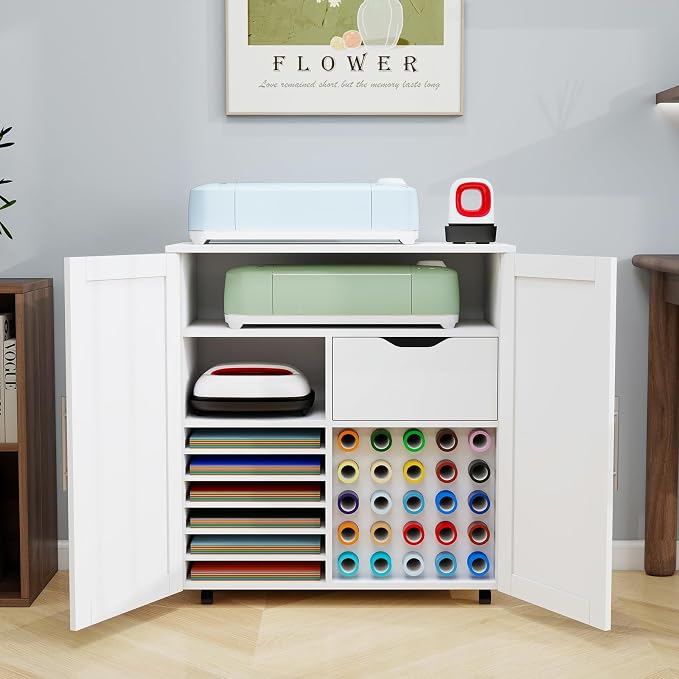 Craft Cart Cabinet Compatible by VOMAVEX