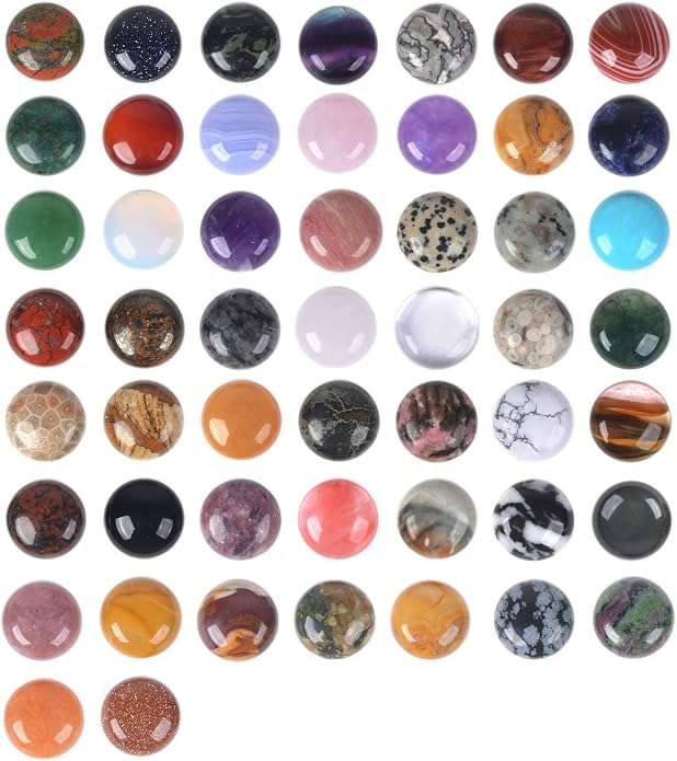 Wholesale Lot Multi-color Gemstone Round Oval Cab Cabochon by Justinstones