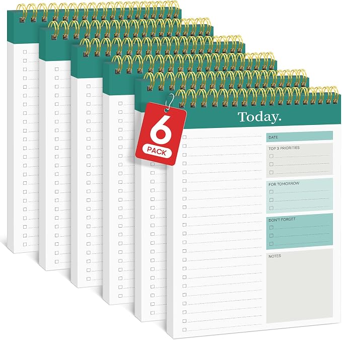 Taja 6 Pack of To Do List Notepad by Taja
