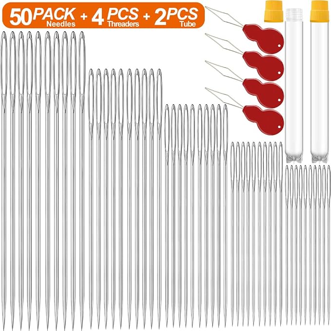 50 Pack Premium Large Eye Needles - Image 3