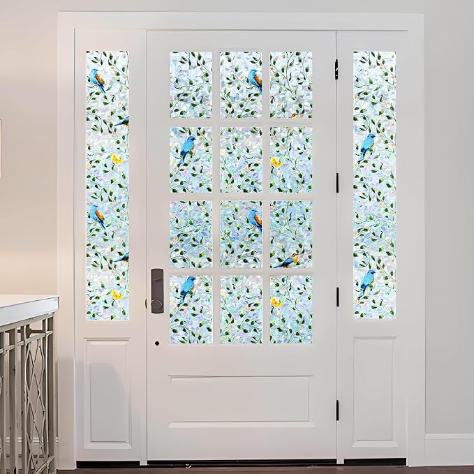 DKTIE Country Rustic Stain Glass Window Film - Image 3