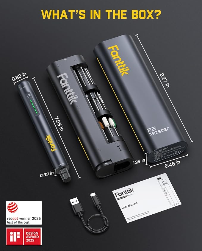 Fanttik F2 Master Mini Cordless Rotary Tool Kit, NeoPulse Motor, 5 Speed - Image 9