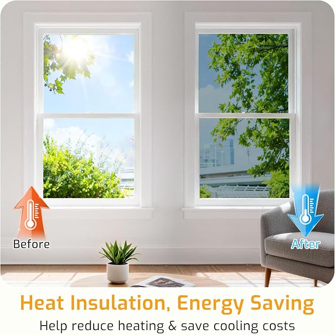 LUTE One Way Window Privacy Film, Window Tint, 17.5" x 78.7" | Sun Blocking UV - Image 4