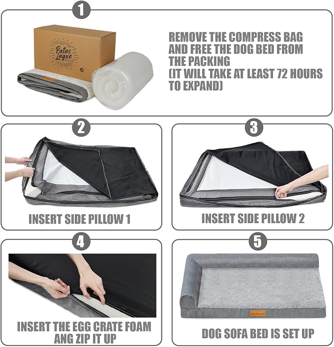 Patas Lague Orthopedic Jumbo Dog Bed - Image 7