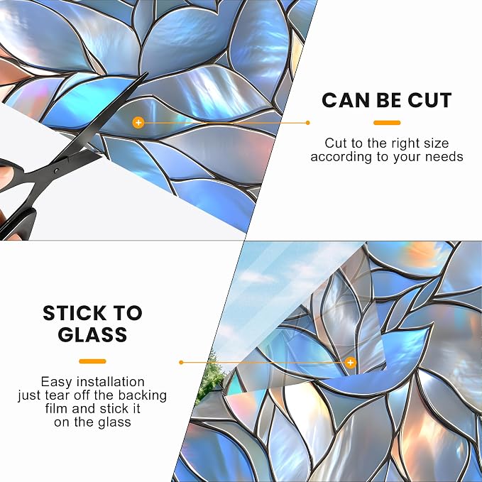 Stained Glass Window Privacy Film Static Cling - Image 6
