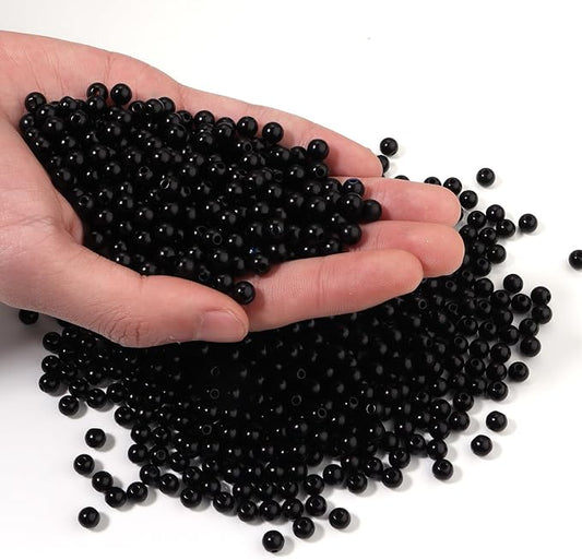 1000pcs Black 6mm Pearl Beads by chuyau