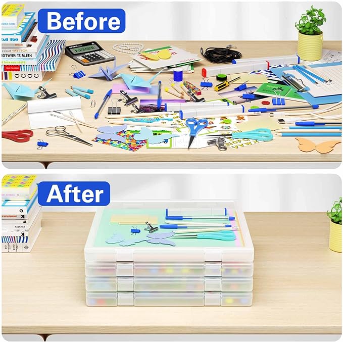 Denkee 12 x 12 Paper Storage, 6 Pack Scrapbook Paper Organizer Storage - Image 4