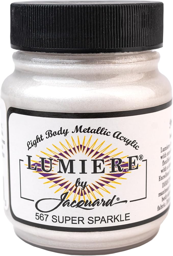 Jacquard Lumiere 2.25oz Fabric Paint Super Sparkle by Jacquard