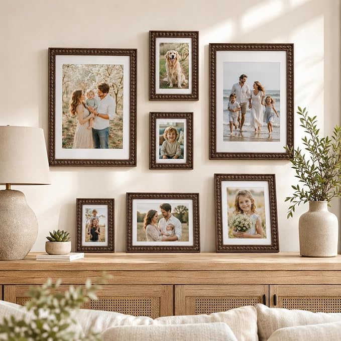 Solid Wood 12x12 Picture Frame Beaded Frame - Image 6