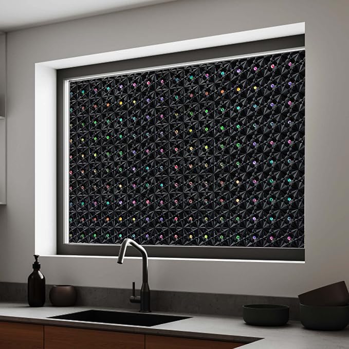 Windimiley Blackout Window Film, 100% Light Blocking Privacy, 35.4" x 78.7" | - Image 8