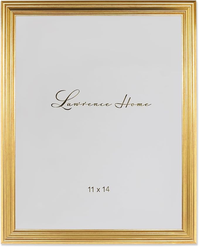 Lawrence Frames 11x14 Sutter Burnished Gold Picture Frame by LawrenceFrames