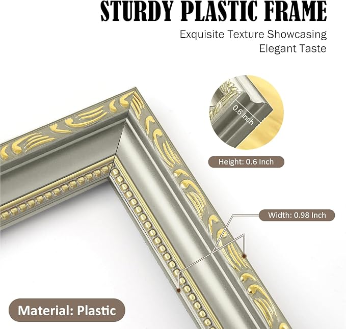 5×7 Picture Frame Gold - Image 4