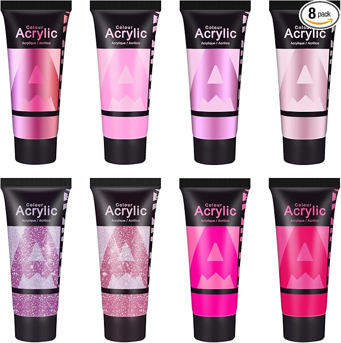 AUREUO Pink Acrylic Paint Set by AUREUO