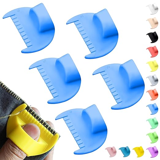 2mm-6mm Seam Guide for Hand Sewing Edge Lockranding Tool 5 PCS Set for Leather/Fabric/Craft Sew, Blue