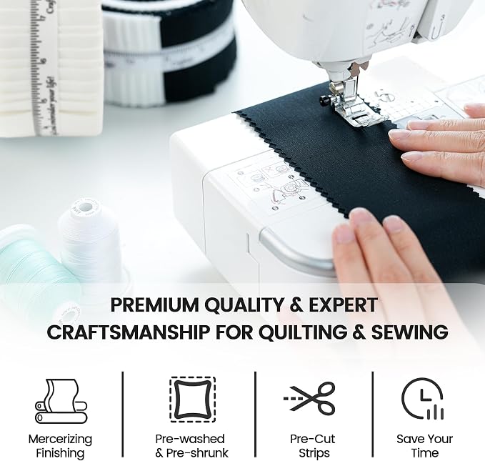Craftido-20 Options-100% Cotton Jelly Roll Fabric Precut Strips - Image 6